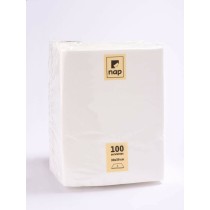 Serviette blanc ouate de cellulose 39x30 cm (100 pièces)
