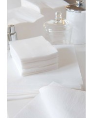 Serviette blanc ouate de cellulose 39x30 cm (100 pièces)