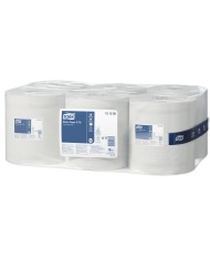 Bobine à dévidage central blanc ouate de cellulose 19,8x30 cm Tork (6 pièces)