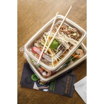 Barquette rectangulaire beige 23x16x3 cm 60 cl Be Pulp (75 pièces) Barquette rectangulaire beige 23x16x3 cm 60 cl Be Pulp (75 pièces)