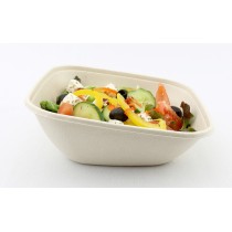 Saladier incliné carré beige 18,4x18,6x7,7 cm 75 cl Be Pulp (50 pièces)