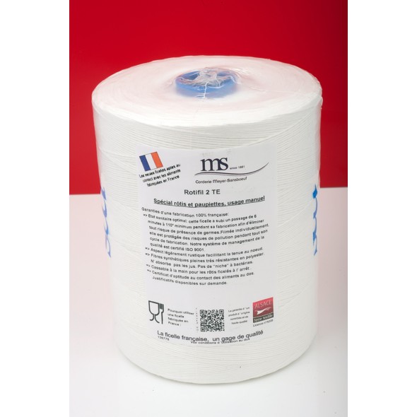 Ficelle alimentaire blanc plastique