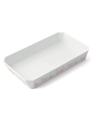 Plat rectangulaire blanc mélamine 29,5 cm Plastorex