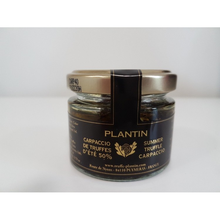 Carpaccio de truffes d'été verrine