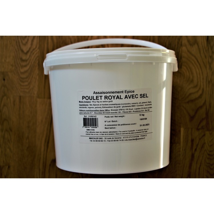 épices paella royal avce sel en seau 5 kg (5 pièces)