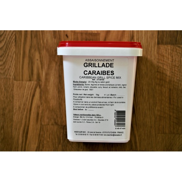 Assaisonnement grillade caraïbes 1 kg