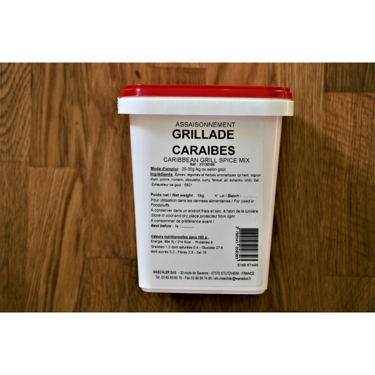 Assaisonnement grillade caraïbes 1 kg