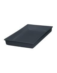 Bac mélamine gris 530x325x60 mm Vestah Platex