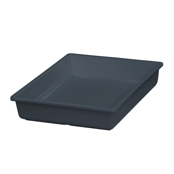 Bac mélamine gris 265x325x65 mm Vestah Platex