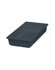Bac mélamine gris 325x176x65 mm Vestah Platex