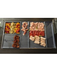 Bac mélamine gris 325x176x65 mm Vestah Platex