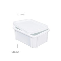 Couvercle pour bac rectangulaire blanc plastique 40x30x3 cm Gilac