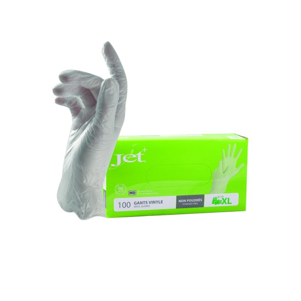 Gants en vinyle médicaux S (100 pièces)