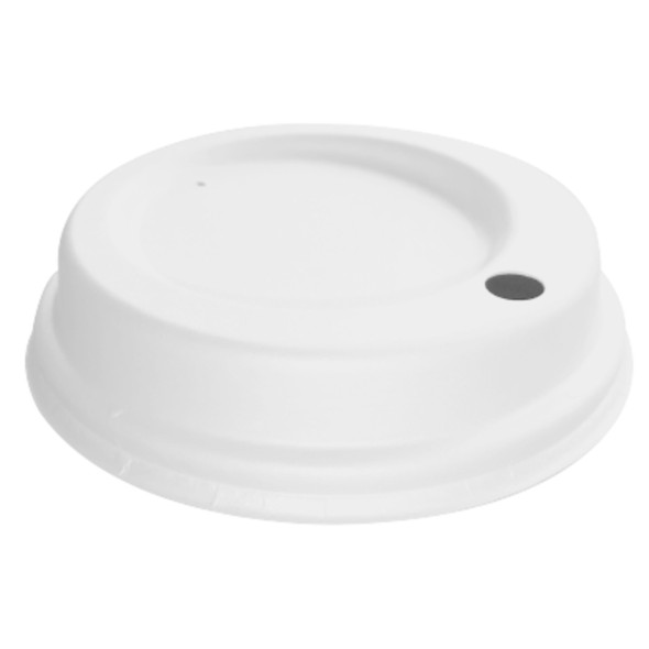 Couvercle blanc bagasse Ø 7 cm Huhtamaki (60 pièces)