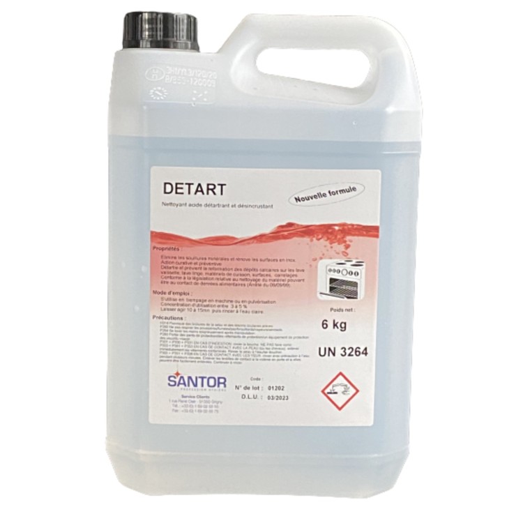 Détergent acide non moussant 5 L Detart Santor