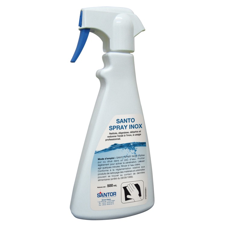 Dégraissant surface inox 500 ml Santo Spray Inox Santor