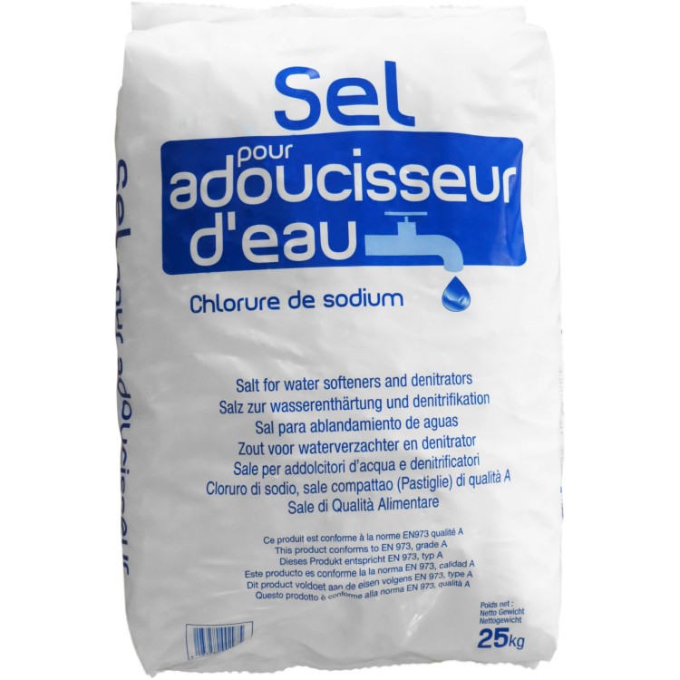 Sac de 25kg pastilles sel régénérant