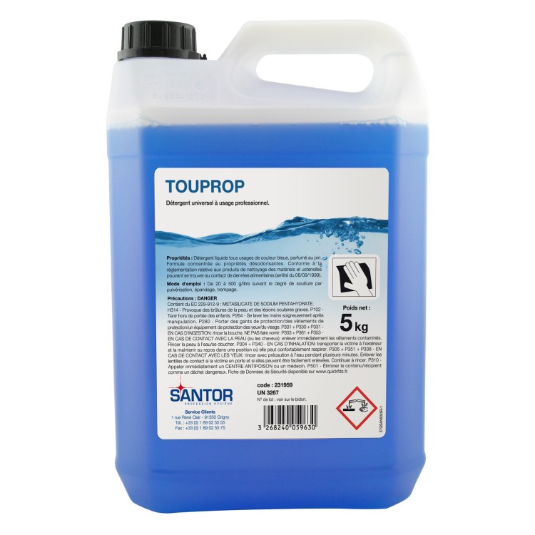 Détergent universel 5 KG Touprop Santor
