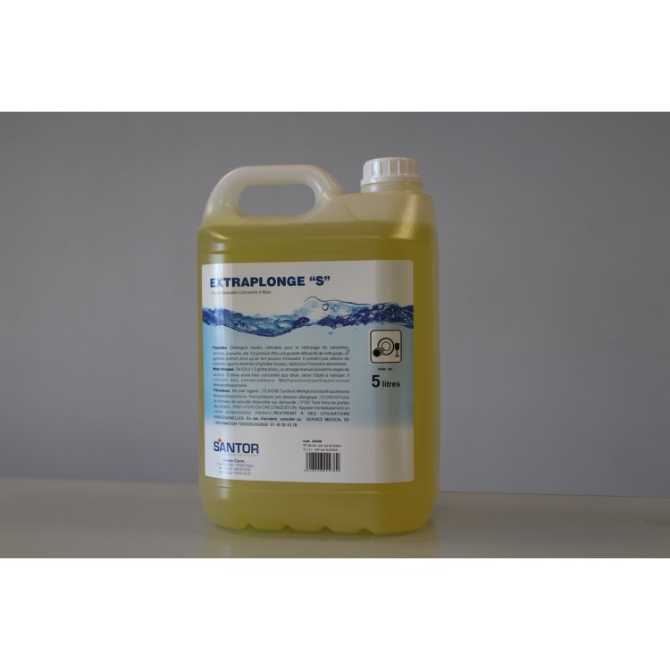 Liquide vaisselle à la main concentré 5 L Extraplonge S Santor