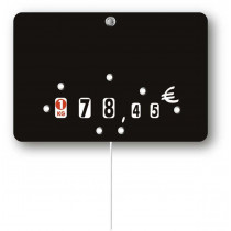 étiquette rectangulaire noir uni 70x105 mm Bequet (10 pièces)