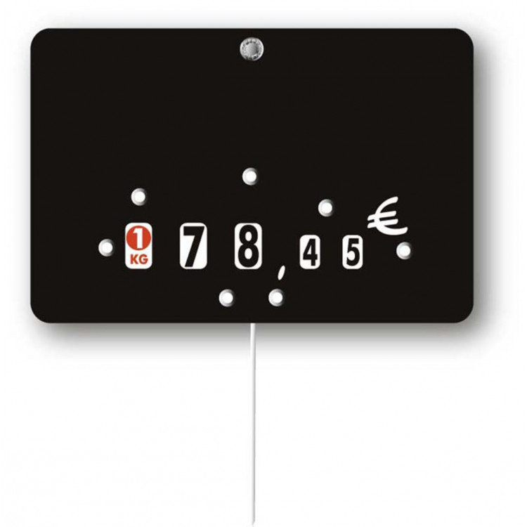 étiquette rectangulaire noir uni 70x105 mm Bequet (10 pièces)