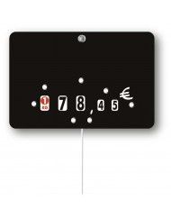 étiquette rectangulaire noir uni 70x105 mm Bequet (10 pièces)