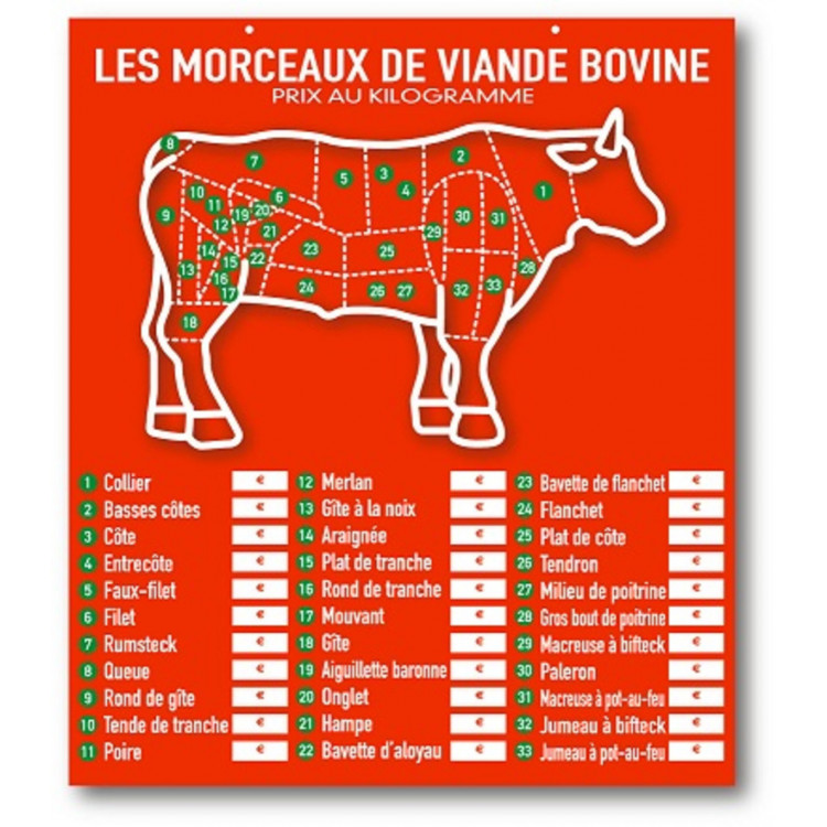 Tableau rectangulaire rouge 60x52 cm Presto Bequet