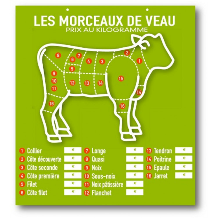 Tableau rectangulaire vert 49x45 cm Presto Bequet