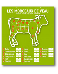 Tableau rectangulaire vert 49x45 cm Presto Bequet