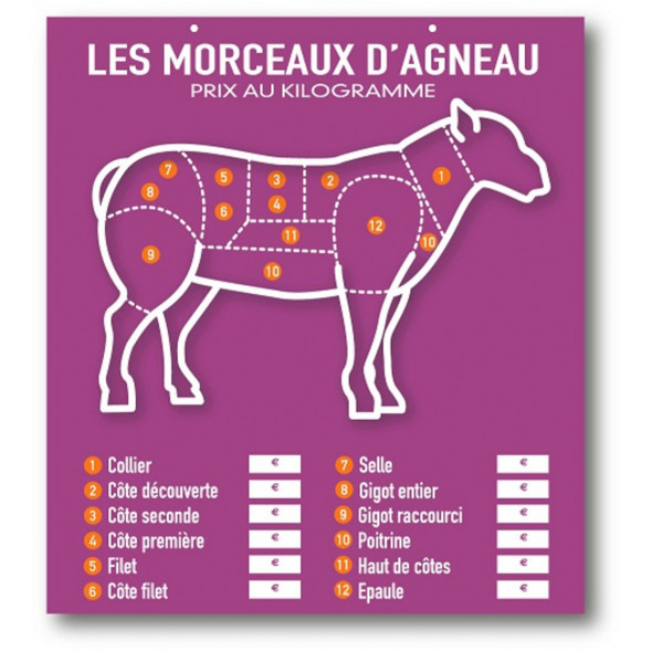 Tableau rectangulaire violet 49x45 cm Presto Bequet