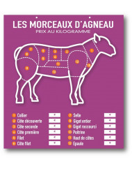 Tableau rectangulaire violet 49x45 cm Presto Bequet