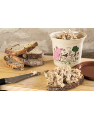 Pot avec couvercle beige Ø 113,1 mm 50 m³ Carty (250 pièces)