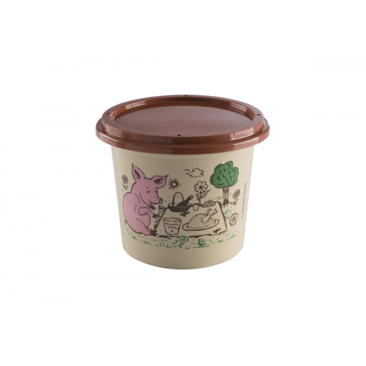 Pot avec couvercle beige Ø 95,1 mm 25 cl Carty (250 pièces)