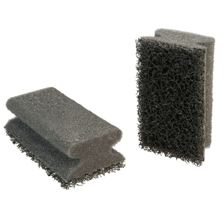 Poignées abrasif noir 13x7 cm 3m (6 pièces)