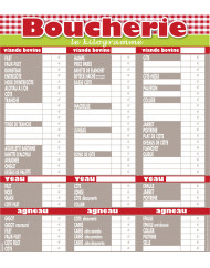 Panneau affichage tarif rectangulaire gris 80x70 cm Olga Bequet