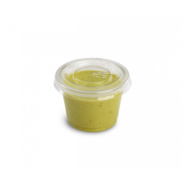 Pot à sauce rond transparent Ø 45 mm 40 mm 3 cl Alphaform (100 pièces)