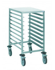 Chariot inox sens largeur Pâtissier 9 niveaux Tournus