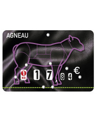 étiquette agneau rectangulaire Agneau 80x120 mm Bequet (10 pièces)