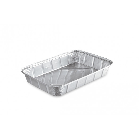 Barquette operculable rectangulaire gris aluminium 32,4x21,4x4,2 cm 200 cl (50 pièces) Barquette operculable rectangulaire gris aluminium 32,4x21,4x4,2 cm 200 cl (50 pièces)