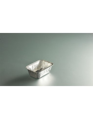 Barquette gris aluminium 14x9,8x4,5 cm 35 cl (100 pièces)