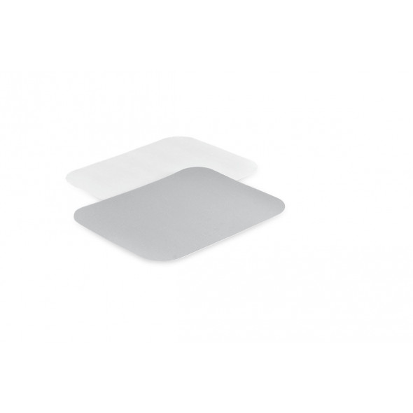 Couvercle pour barquette 200CL rectangulaire gris 25,3x18,4 cm (100 pièces)