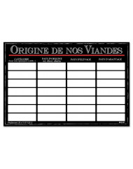 Panneau affichage origine rectangulaire panaché 40x60 mm Bequet