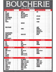 Tableau rectangulaire panaché 100x70 mm Bequet