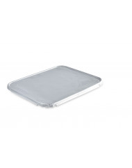 Couvercle perforé GN 1/2 rectangulaire gris aluminium 32,5x26,5x1,5 cm (100 pièces)