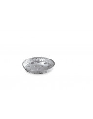Plat à escargots rond gris aluminium Ø 17,4 cm 43 cl (100 pièces)