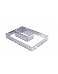 Cadre opéra extensible inox Sans revêtement 21,5x11,5x7,5 cm De Buyer