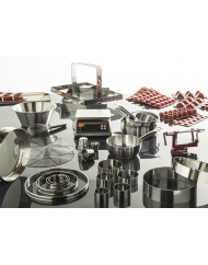 Cercle à mousse inox Sans revêtement Ø 10 cm 3,5 cm Pro.cooker