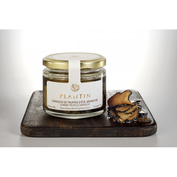 Carpaccio de truffes d'été verrine