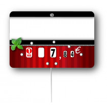 étiquette rectangulaire Carmina. 8x12 cm Bequet (10 pièces)