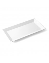 Plats rectangulaire blanc mélamine 30 cm Plastorex